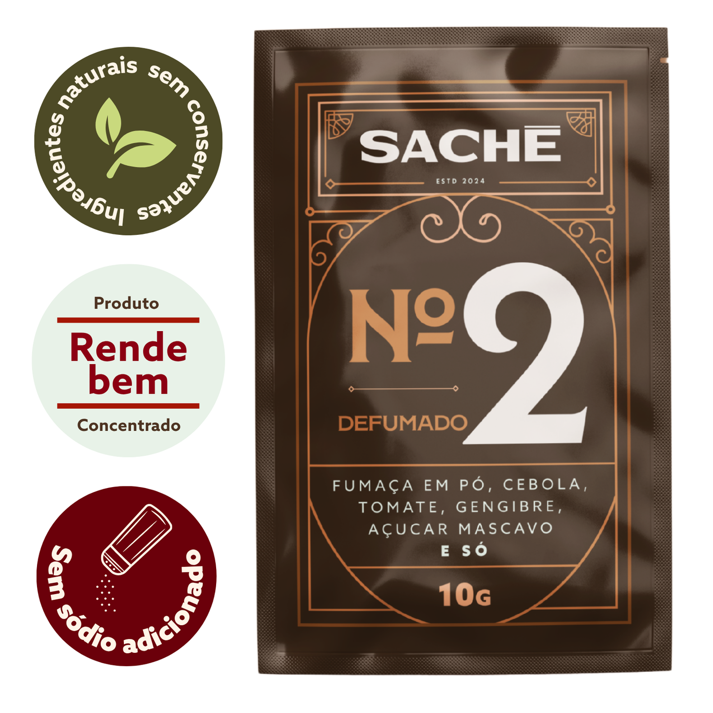 Caixa 9 Sachês | Tempero natural básico, defumado e picante