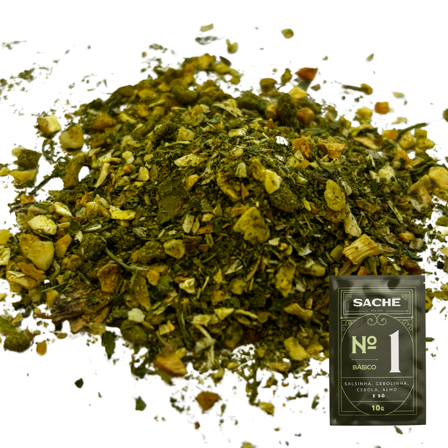 Caixa 9 Sachês | Tempero natural básico, defumado e picante
