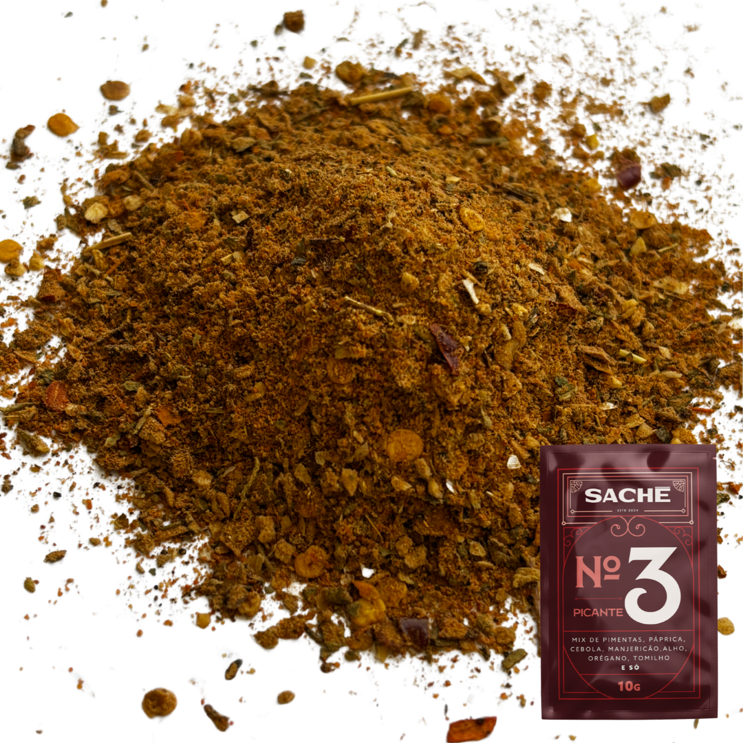 Caixa 9 Sachês | Tempero natural básico, defumado e picante