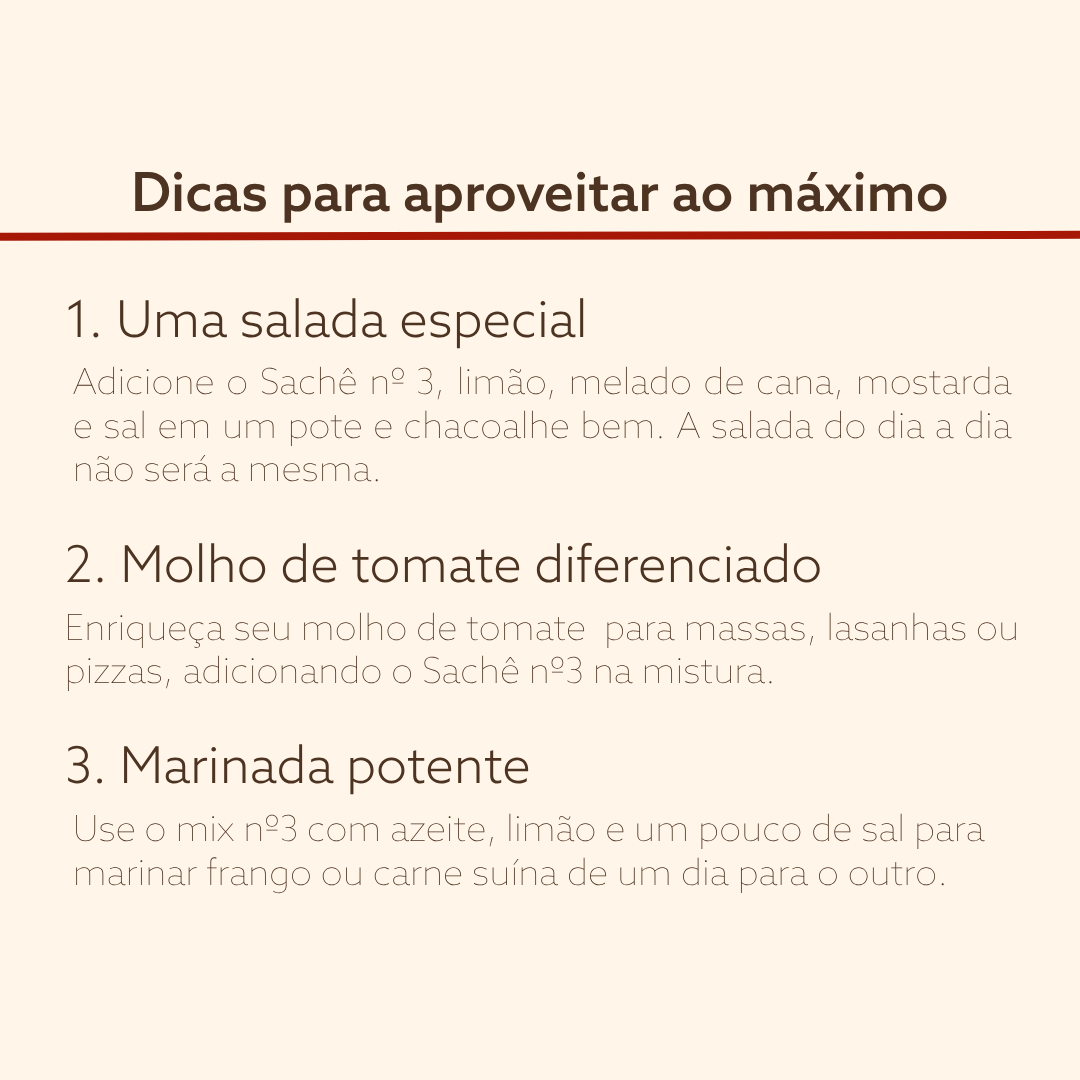 Condimento Picante Natural | 3 unidades de Sachê nº 3
