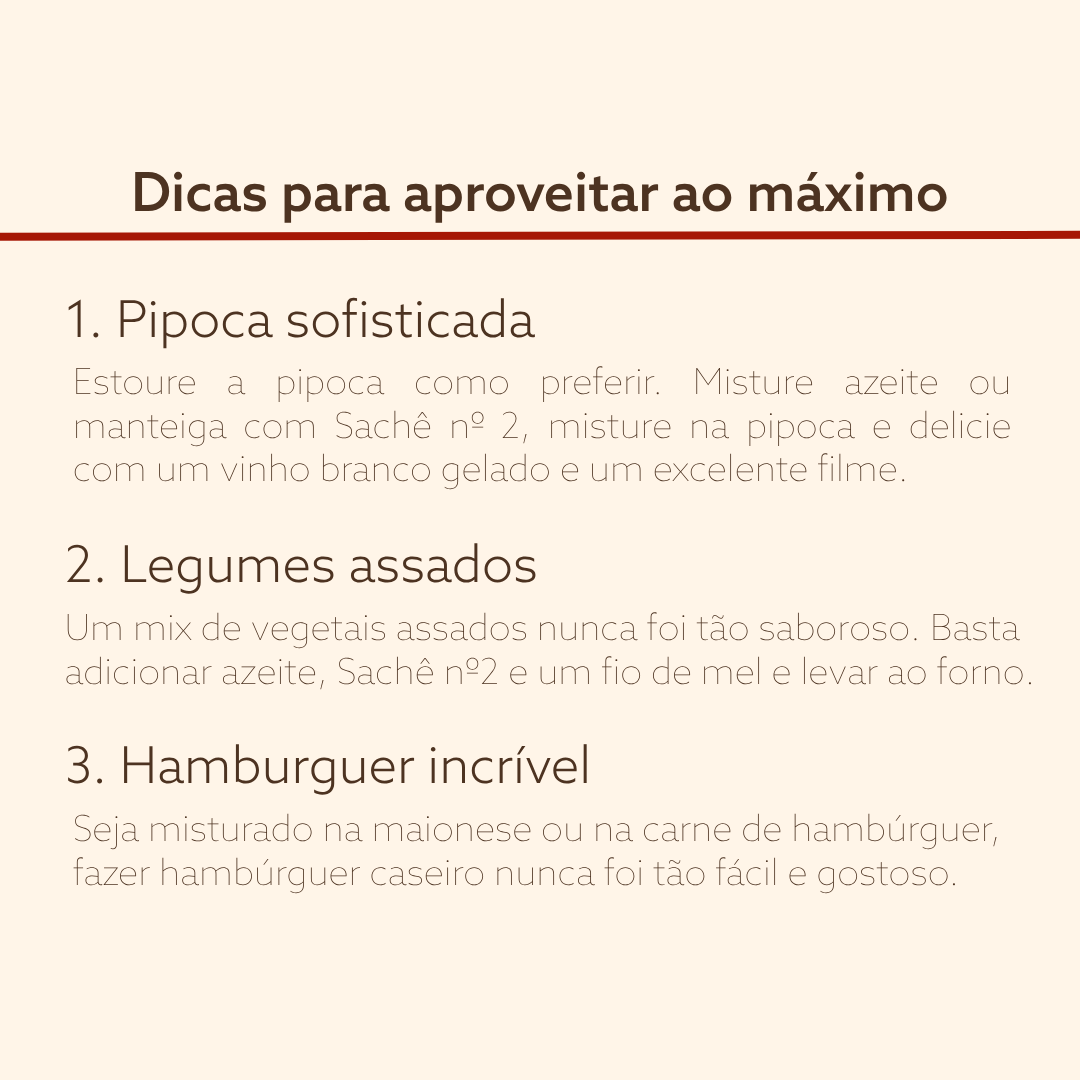 Tempero Defumado Natural | 3 unidades de Sachê nº 2