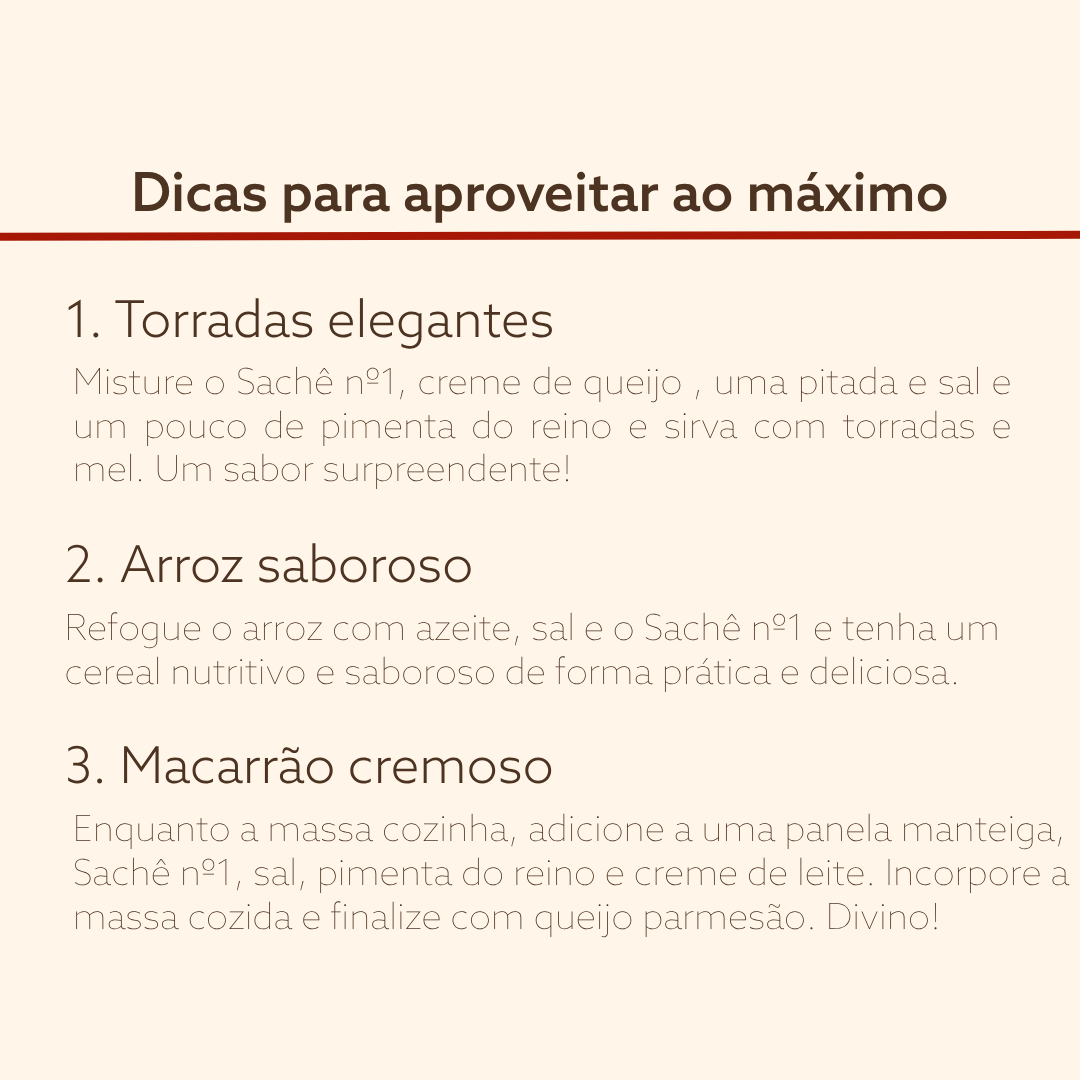 Condimento Básico Natural | 3 unidades de Sachê nº 1