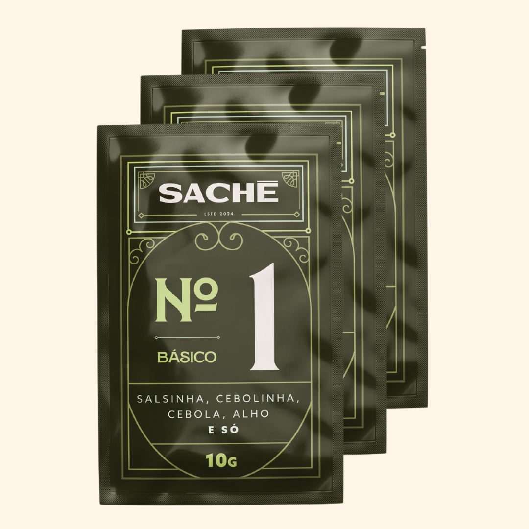 Tempero Básico Natural | 3 unidades de Sachê nº 1
