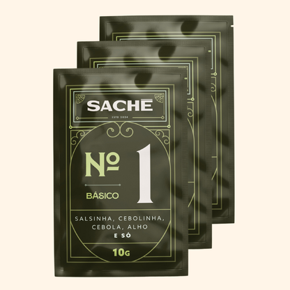 Tempero Básico Natural | 3 unidades de Sachê nº 1
