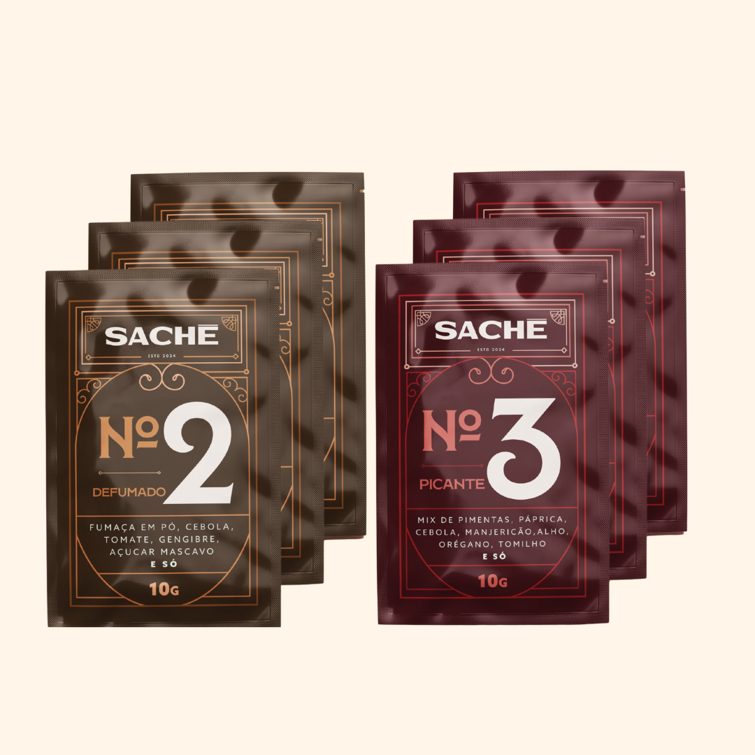 Kit Sachês nº 2 y nº 3 Ahumado y Picante