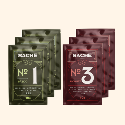 Kit Sachês nº 1 e nº3 | 6 unidades