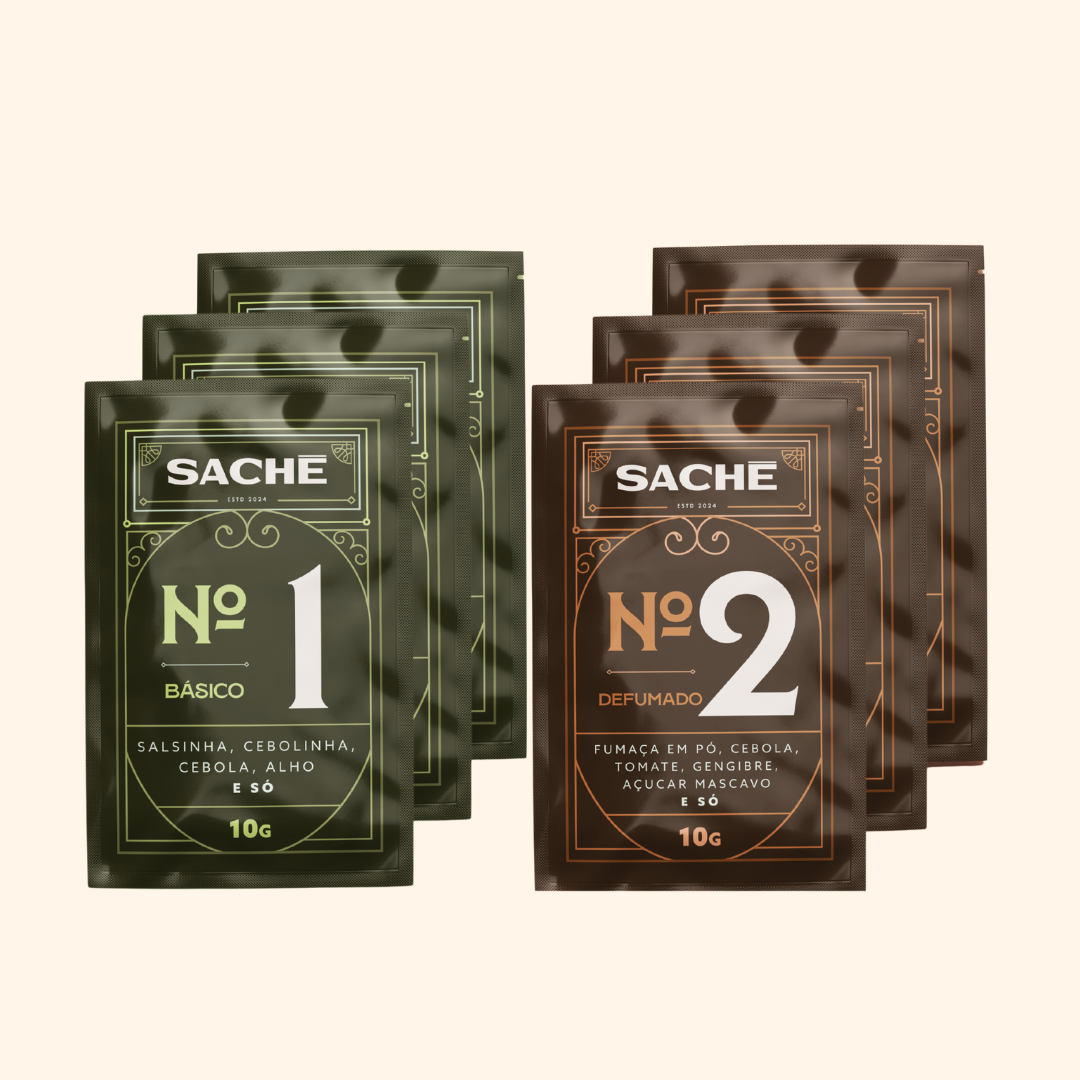 Kit Sachês nº 1 y nº 2 Básico y Ahumado